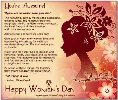 March 8th is the annual international women's day event. Happy International Women's Day 8th March Card