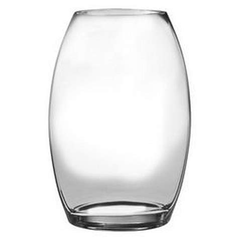 Glass Oval Shaped Vase Clear 8 5 H 8 5 Inches High Superb Quality Handmade By