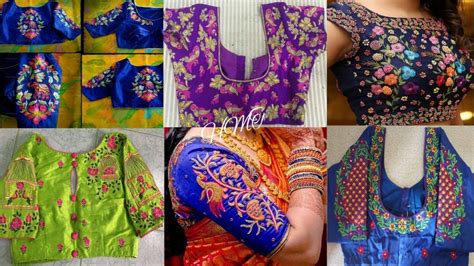 Latest Computer Embroidery Work Blouse Designs Beautiful Designs