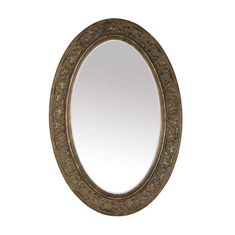 Style Selections 34 In L X 23 In W Bronze Beveled Oval Wall Mirror At