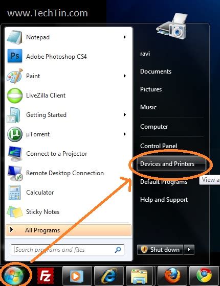How To Change Your Default Printer In Windows 7 Techtin