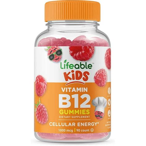 Lifeable Vitamin B12 For Kids 1000mcg 90 Gummies