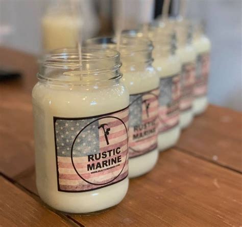 Our Custom Hand Poured Candles Are Here Rustic Marine