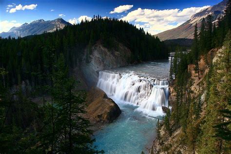 Wapta Falls Is A Waterfall Located In Yoho National Park In British