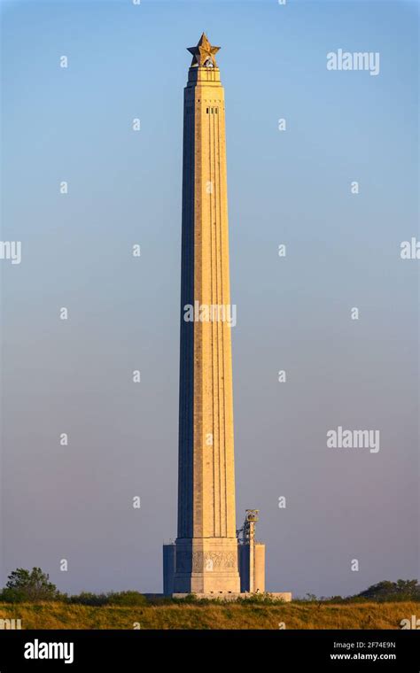 The 567 Feet Tall San Jacinto Monument Standing In Morning Light