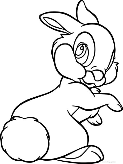 34 Bambi And Thumper From Bambi Coloring Pages Ferozabenson