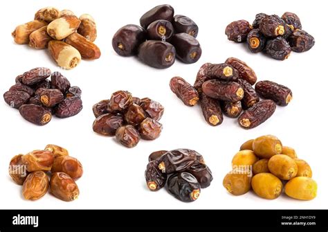 Different Types Of Dates Piled Without Name Stock Photo Alamy