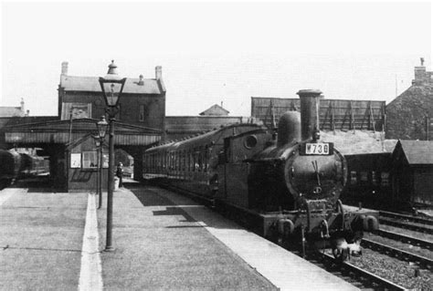 Monument Lane Station Ex LNWR T No Stands At The Down Platform Waiting To Take