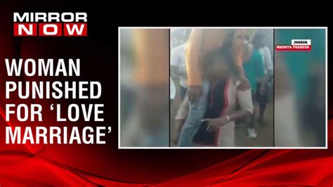 Woman Shamed By Villagers Over Love Marriage In Mp Forced To Carry Husband On Shoulder