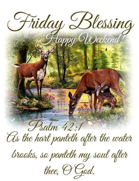 Happy Weekend Happy Friday Psalm 42 Blessed Quotes Tumblr Image