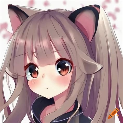 Very Cute Anime Cat Girl On Craiyon