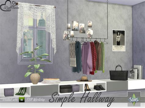 Sims 4 Ccs The Best Simple Hallway By Buffsumm