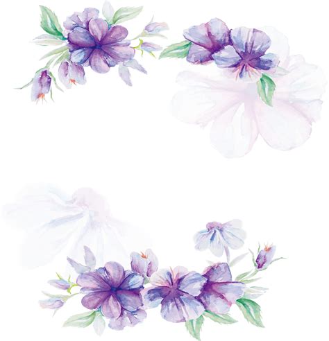 Download Design Lilac Flower Pattern Watercolor Purple
