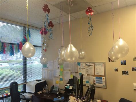 Balloons Hanging From Ceiling Make A Beautiful Decoration For A Small