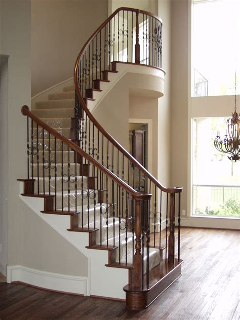 Single Ribbon Double Butterfly Stair Remodel Iron Stair