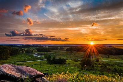 Pennsylvania Gettysburg Summer Mountains National Rights Community