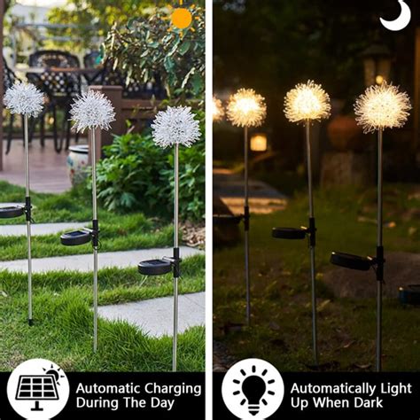 Garden Dandelion Solar Lights Life Changing Products