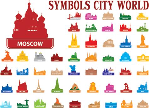 There is more than dozen of them and. Stock Symbols City World vector free vector