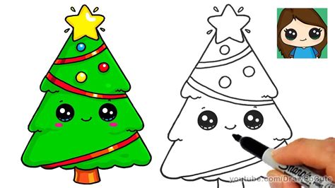 How To Draw A Christmas Tree And Star Easy And Cute Blog Thủ Thuật