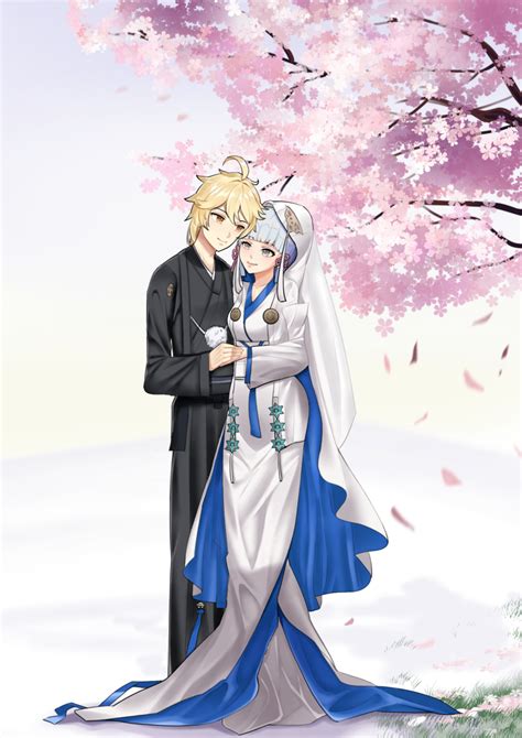 Aether And Ayaka Wedding Kuro