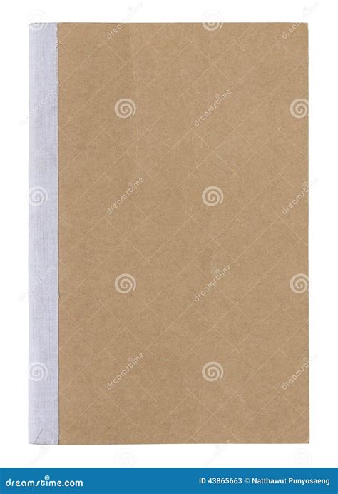 Brown Book Cover Isolated On White Stock Image Image Of Manuscript