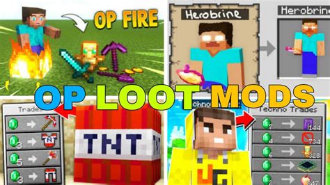Top 5 Op Loot Mod For Minecraft Pocket Edition 119 L Download Best Op