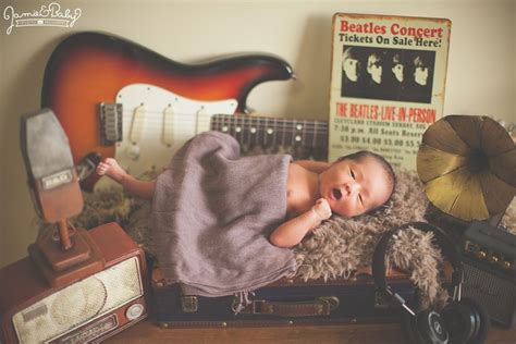 Rock And Roll Baby Newborn Photoshoot Baby Photography Newborn