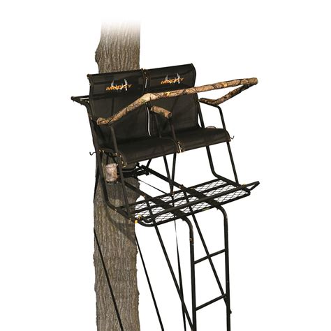 Muddy Stronghold 25 Xtl 18 Ladder Tree Stand 705517 Ladder Stands At Sportsmans Guide