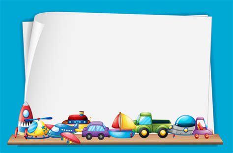 Toys With Paper Background Vectors 04 Free Download