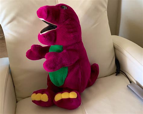 Barney Purple Dinosaur Dakin Lyons Plush Barney Stuffed Animal Etsy