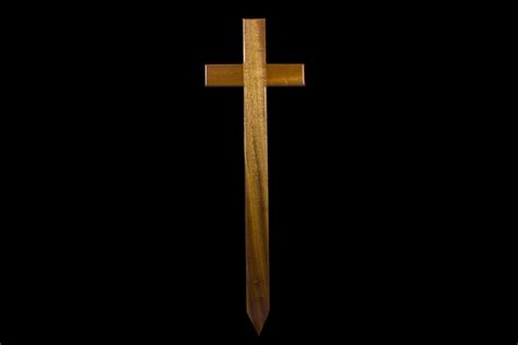 3ft 8 Mahogany Cross Grave Marker Funeral Supplies Clarke And Strong