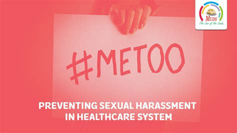 preventing sexual harassment in healthcare system muds