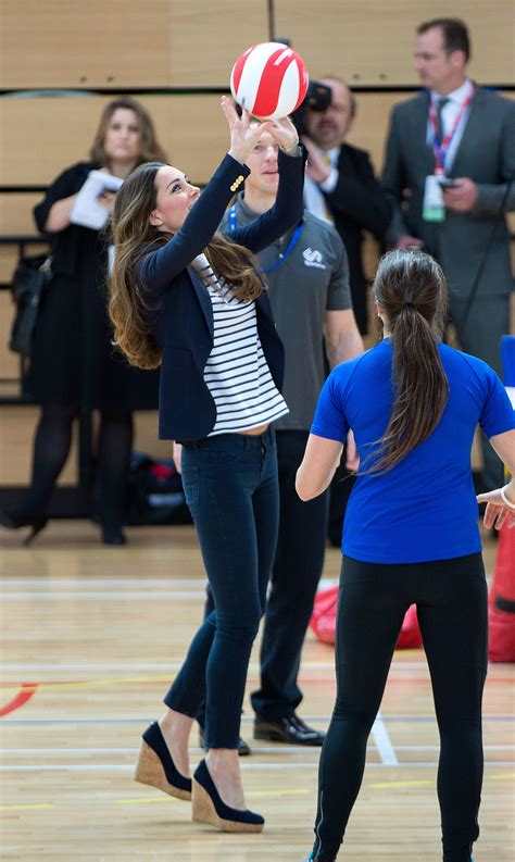 Kate Middleton Played Volleyball While Making An Appearance In London