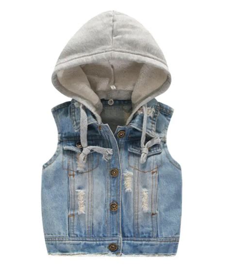 Baby Boy Denim Vest Kids Waistcoat Infant Jeans Outerwear Spring Autumn