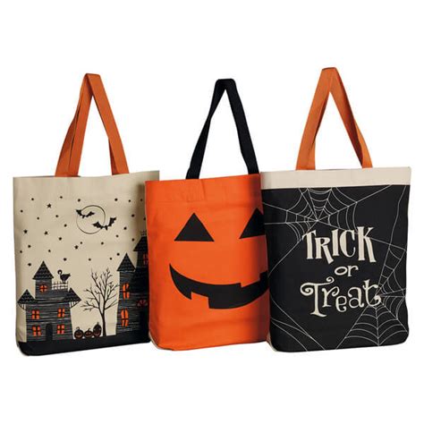 Halloween Printed Trick Or Treat Tote Collection Teton Timberline Trading