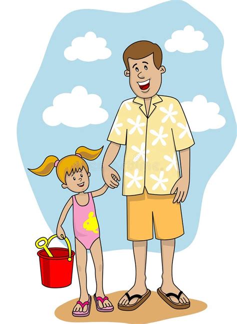 father and daughter stock vector illustration of father 12324167