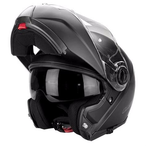 Ls2 Strobe Modular Helmet Matte Black With Internal Drop Shield