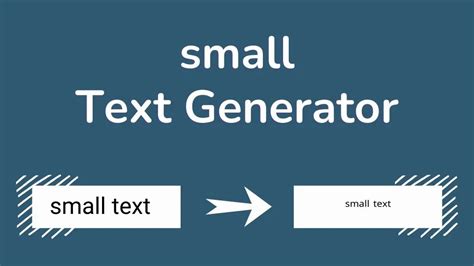 Small Text Generator 🤟 ᵀⁱⁿʸ ᵀᵉˣᵗ ᶜᵒᵖʸ ᵃⁿᵈ ᴾᵃˢᵗᵉ