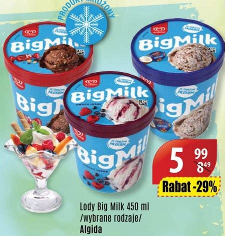 Lody Big Milk TANIEJ Promocja Api Market Ding Pl