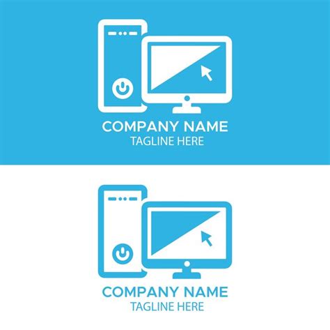 Premium Vector Computer Logo Design Template