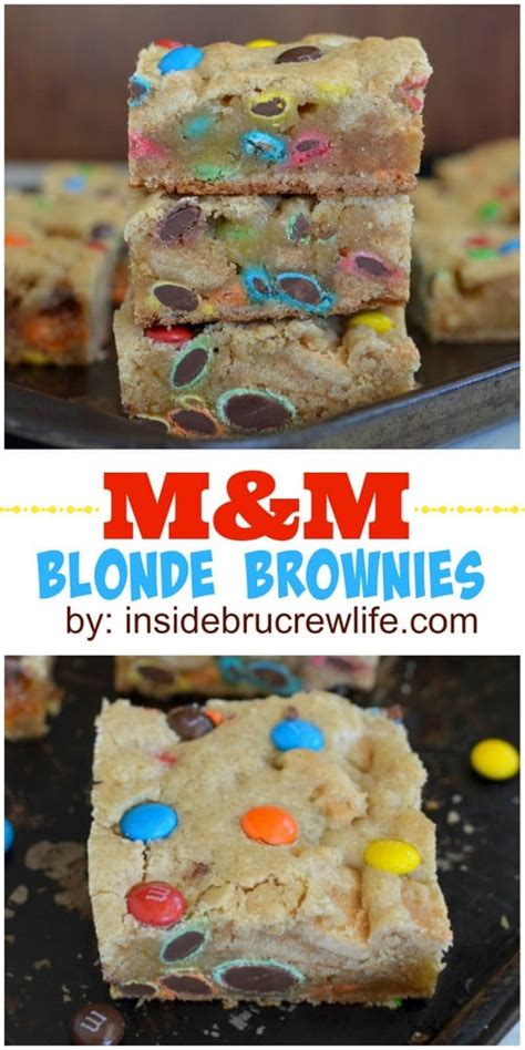 Check out these three recipes for a satisfying holiday. M and M Blonde Brownies