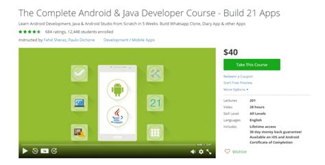 What are the prerequisites for learning android how much time will it take to learn android development course? Android App Development: 5 Online Courses for IT Professionals