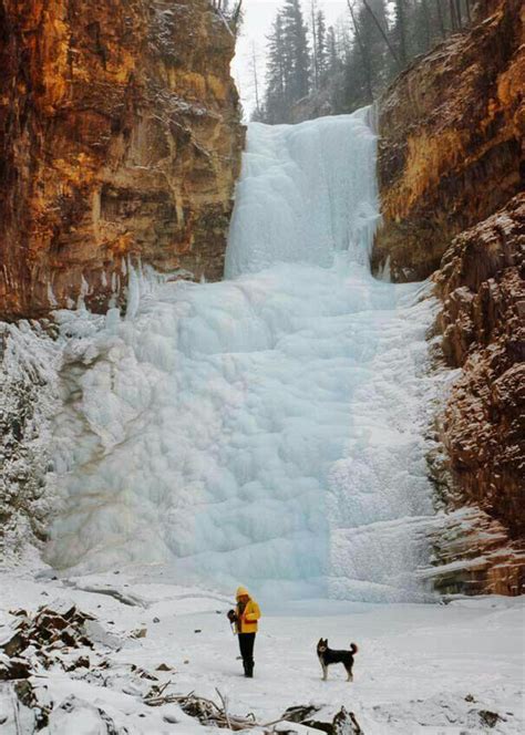Frozen Waterfall Russia Travel Nature Travel