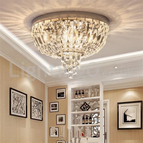 Flush ceiling lights can make the most of the space you have available, and with led bulbs on offer you can ensure you're getting the most for your money with our range. Contemporary Exquisite Round Flush Mount Crystal Ceiling ...