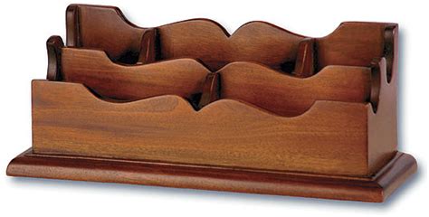 Mahogany Desk Organizer Laurel Crown