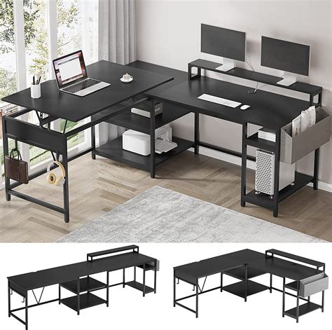 Sedeta 984” Office Desk L Shaped Desk With Lift Kuwait Ubuy