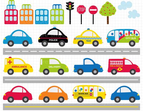 Line Of Cars Clipart