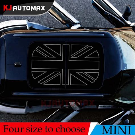 For Mini Cooper Roof Decal Perforated Vinyl Sticker Sunroof Black Jack
