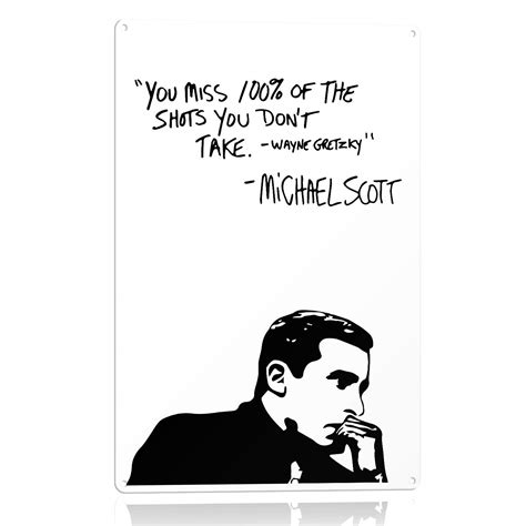 Buy Michael Scott Inspirational Motivational Quote Poster You Miss