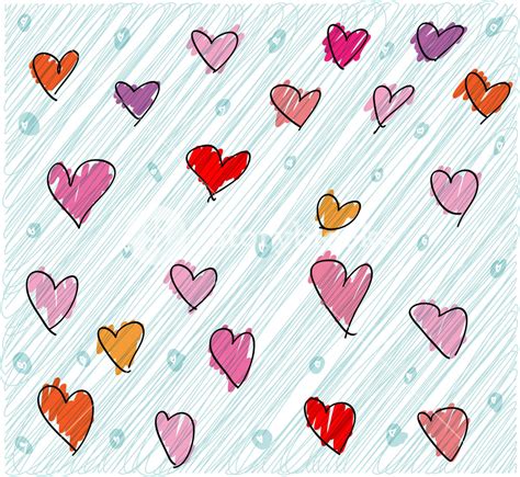 Abstract Hearts Background Vector Illustration Royalty Free Stock